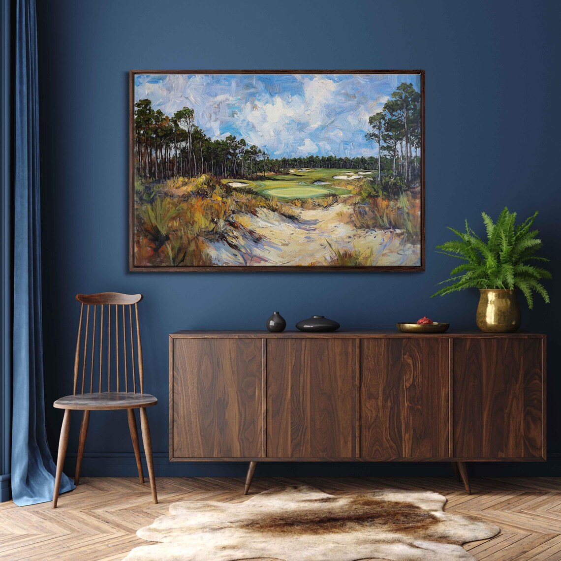 Pinehurst 2 Golf Course, Golf Wall Art Poster - Image 3
