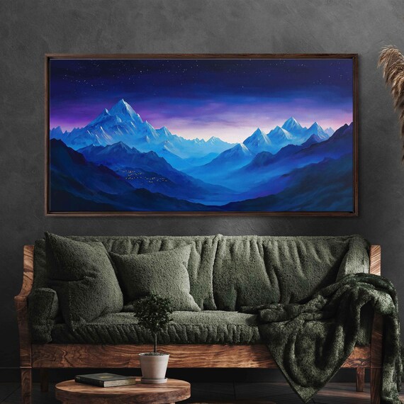 Himalayas Twilight Scene, Starry Night