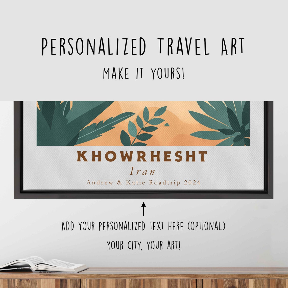 Khowrhesht Iran Arched Bridge Golden Mountain Sunset Travel Poster - Image 4