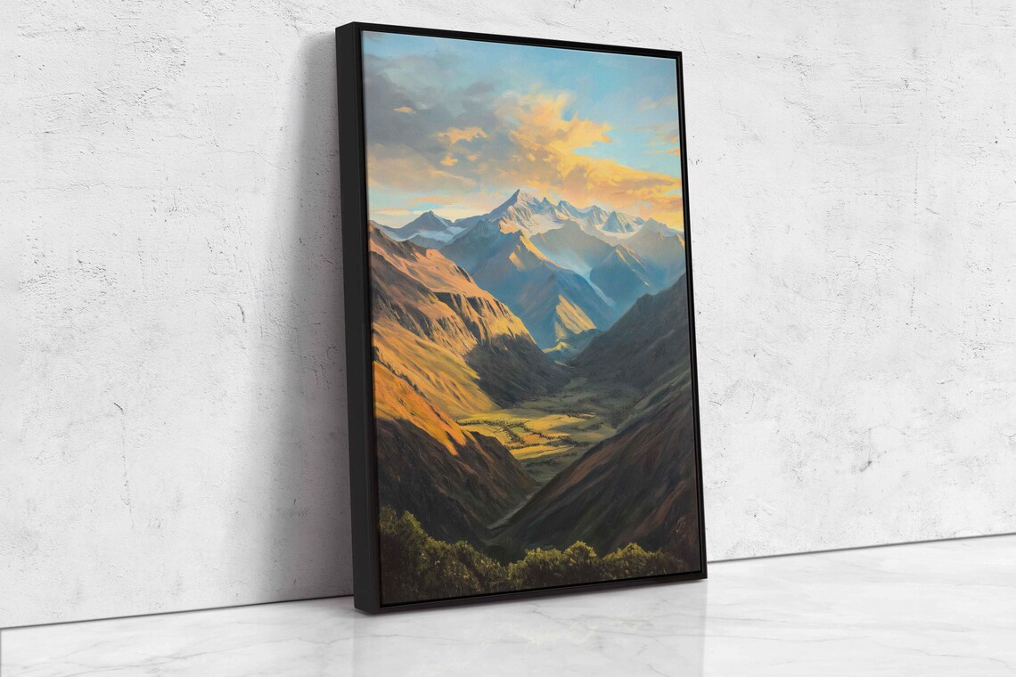 Andes Mountain Range, Dramatic Landscape Art Print - Image 4