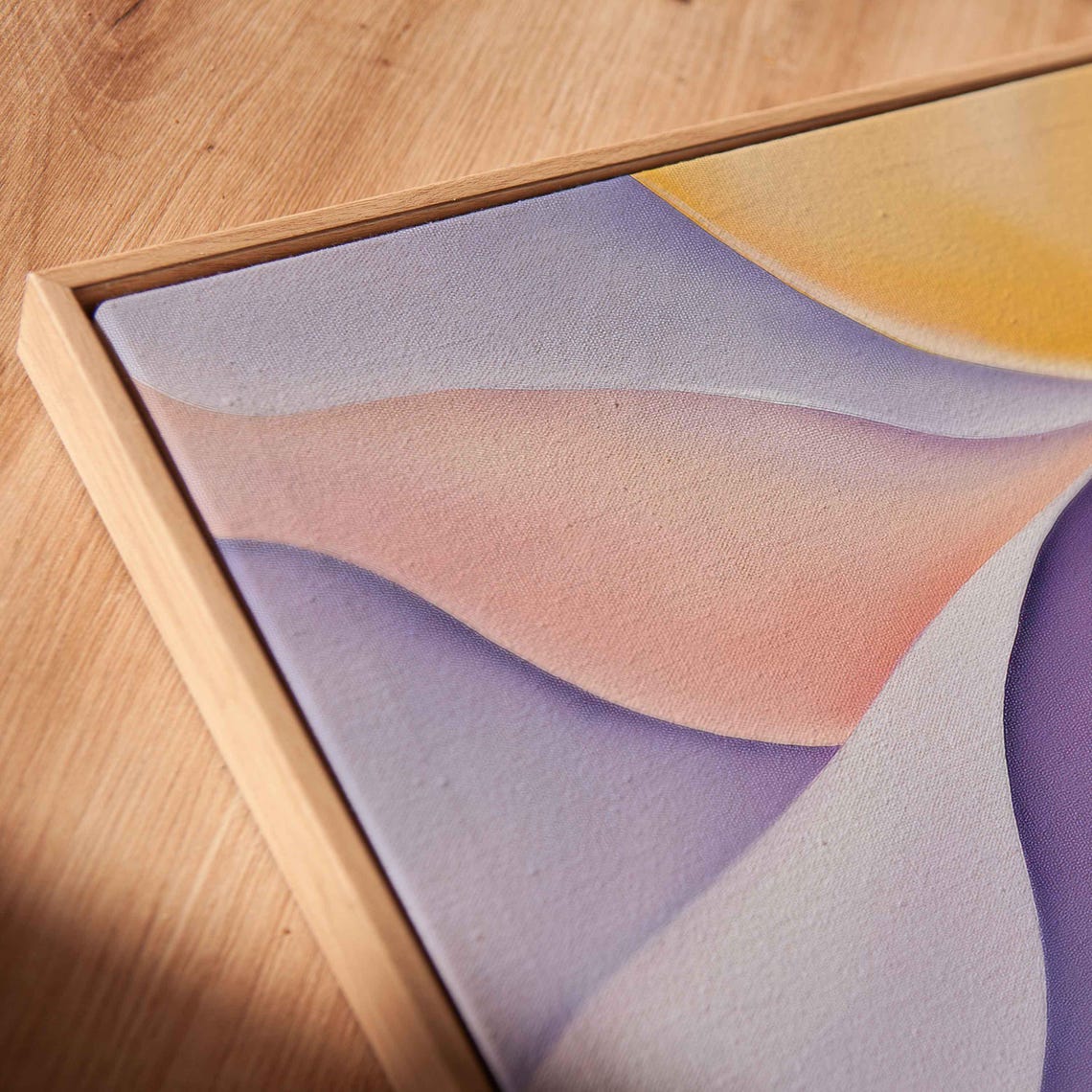 Pastel Abstract With Flowing Silk Forms In Spring Colors Poster - Image 2