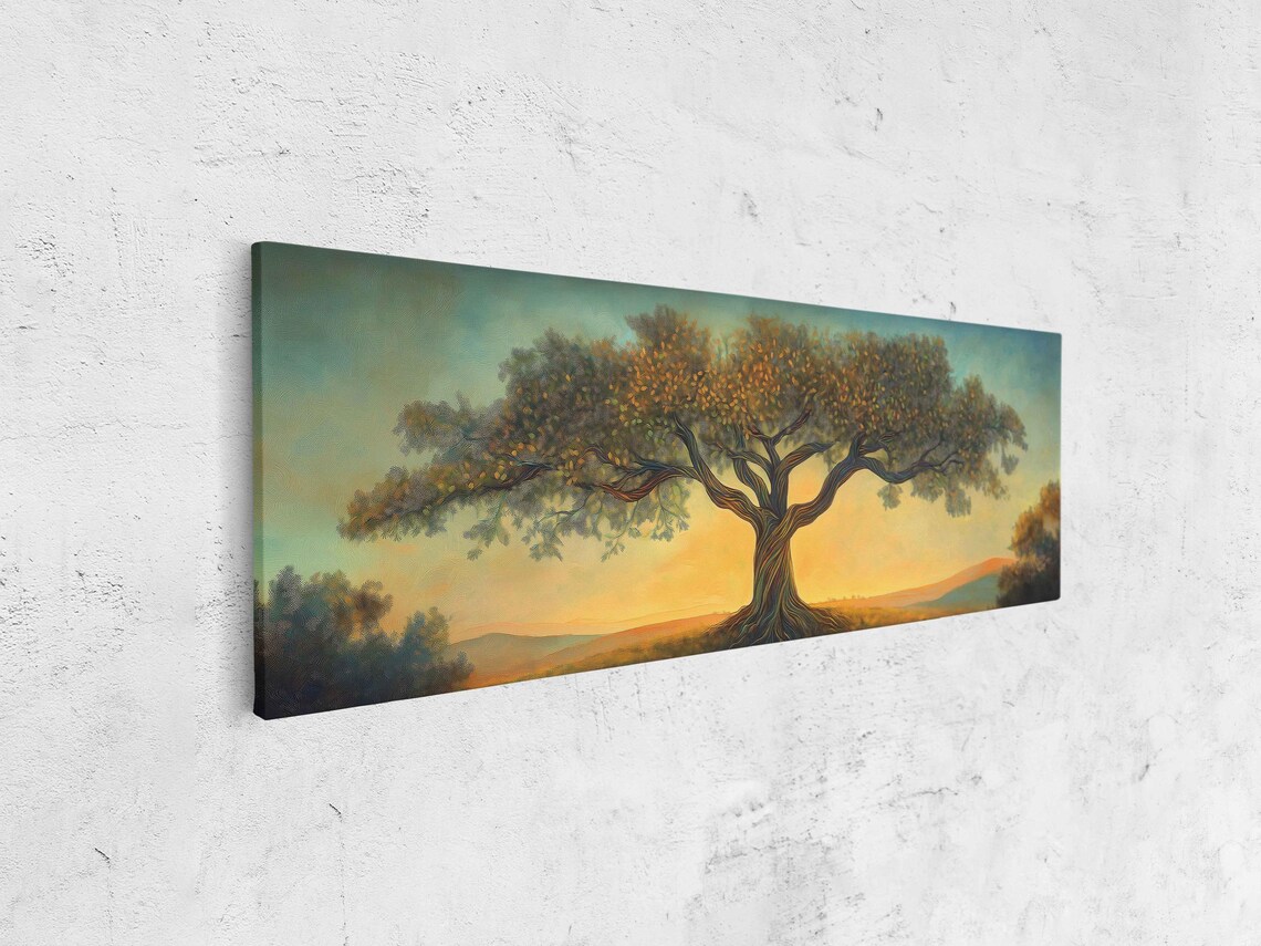Tree Of Life Artwork Wall Art Print Earth Toned Pastels Natures Growth And Connections - Image 4