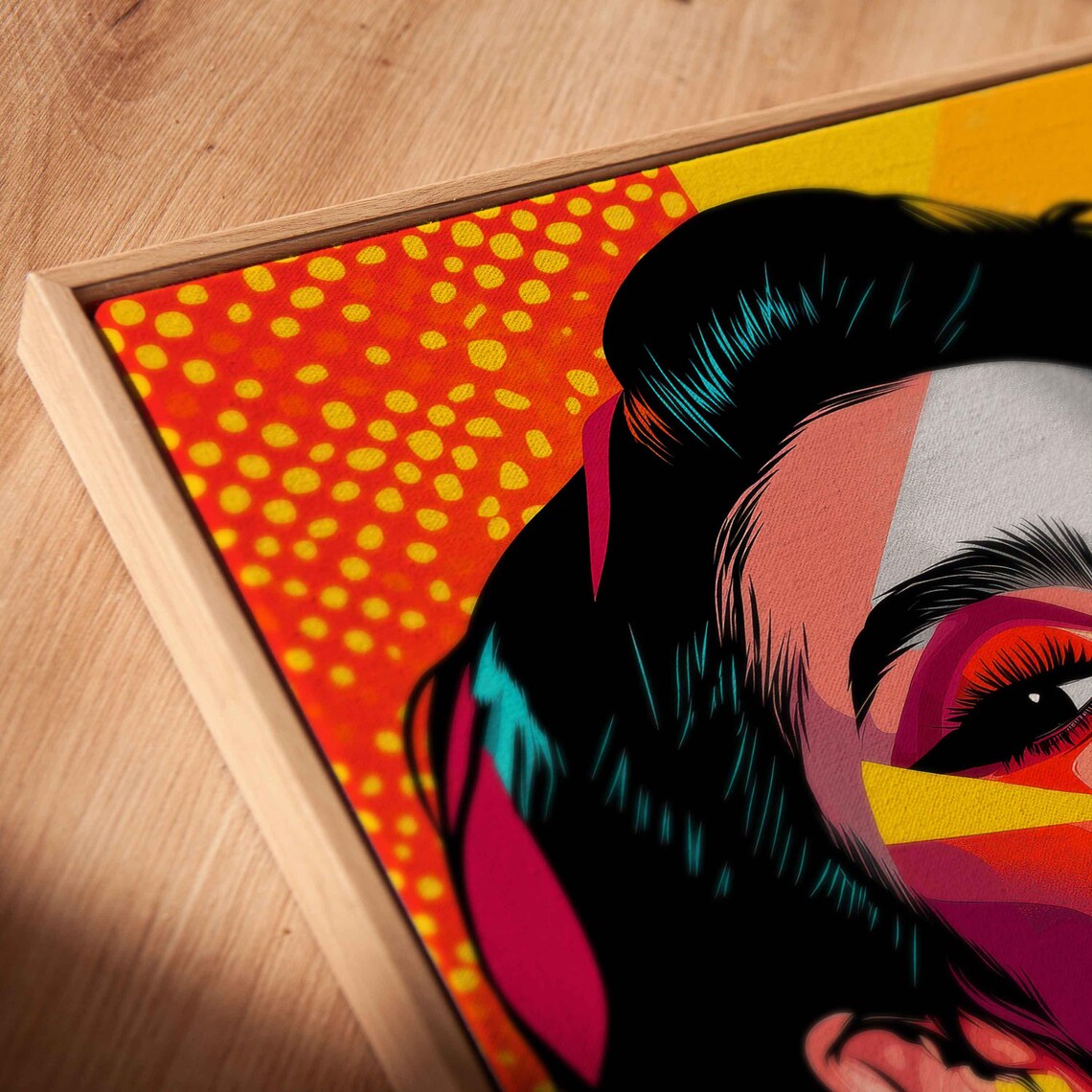 Colorful Pop Art Woman Portrait With Bold Geometric Face Art Poster - Image 2