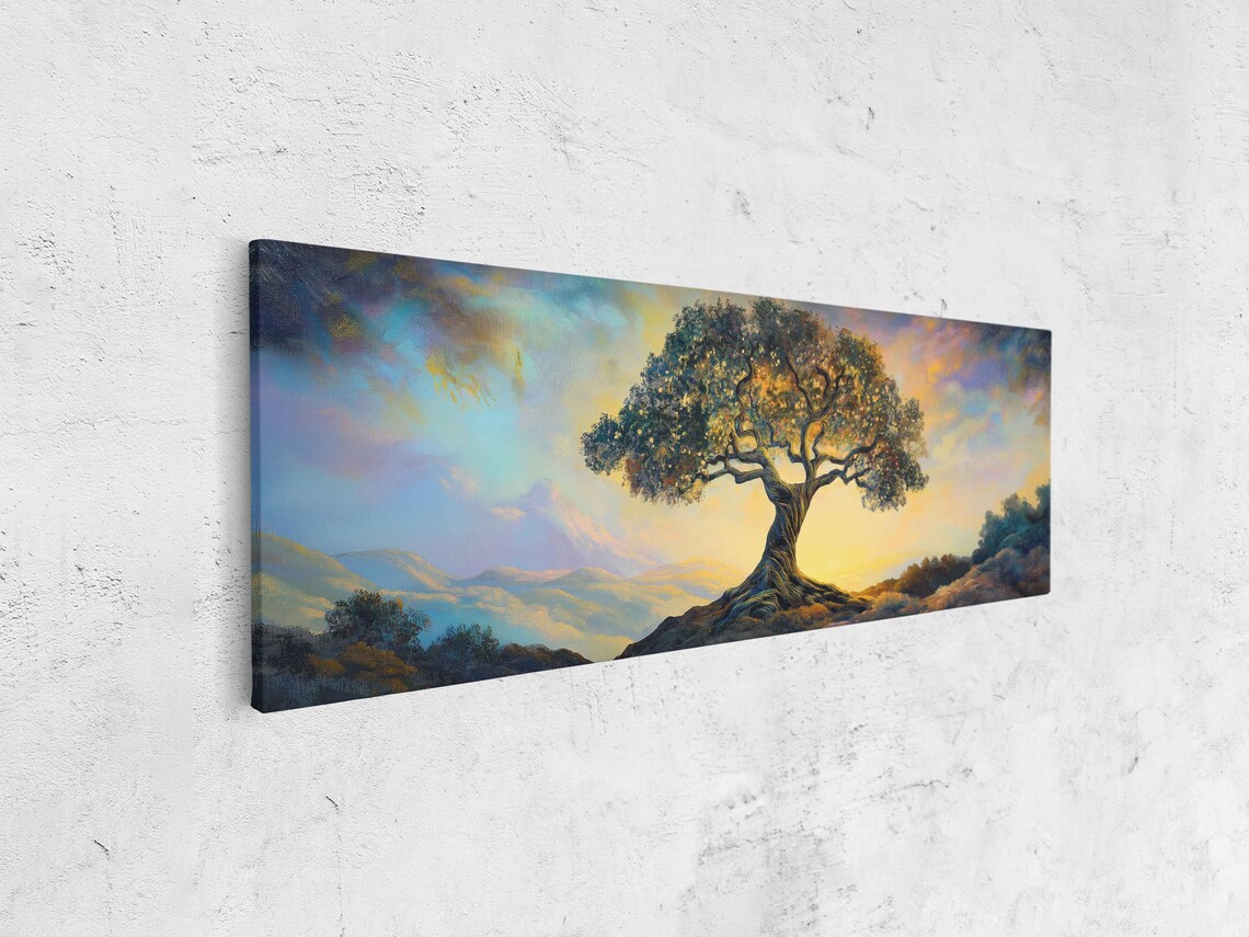 Tree Of Life Wall Art Print Expansive Earth Toned Illustration Nature Serenity - Image 4
