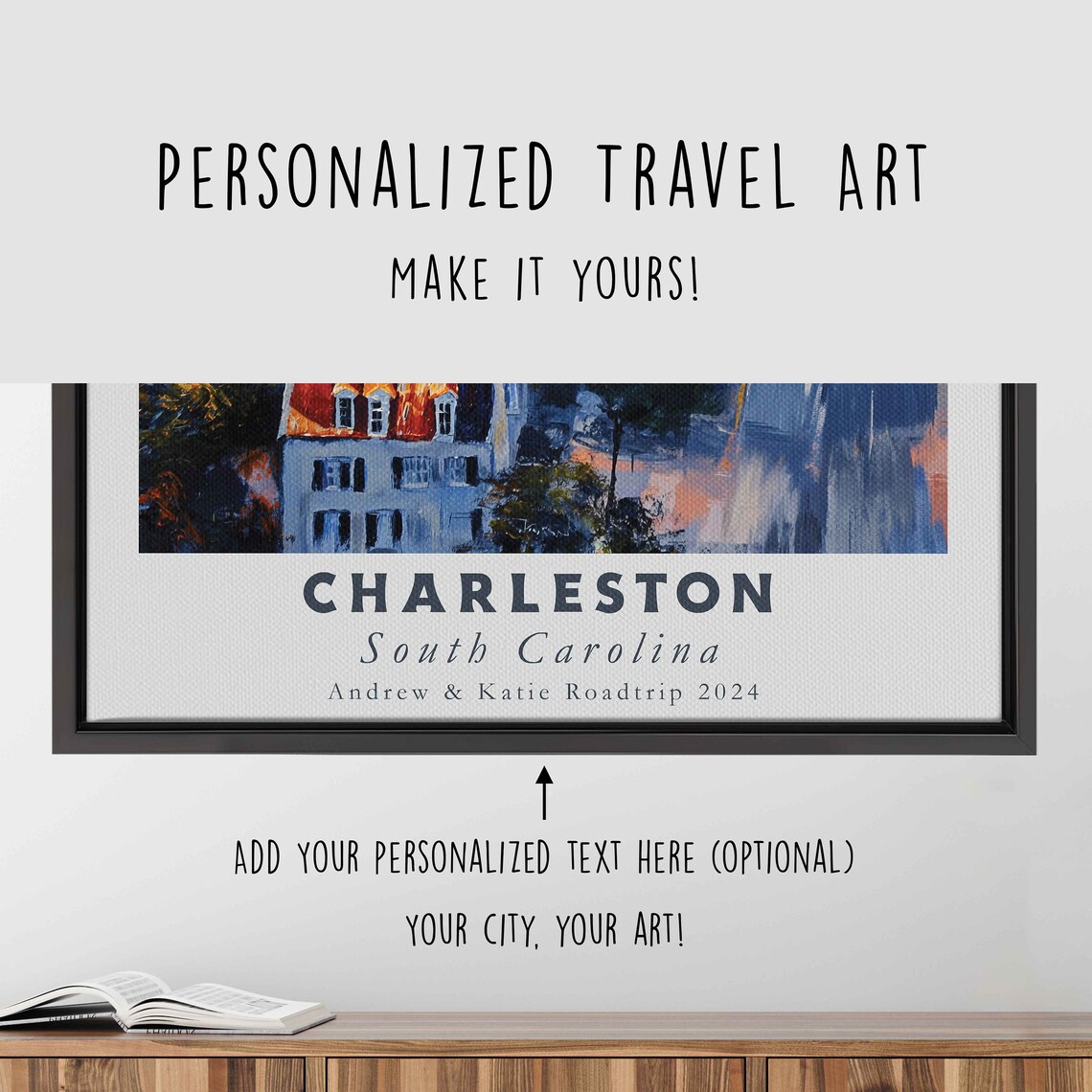 Charleston South Carolina Historic Old Town Harbor View Travel Poster - Image 4