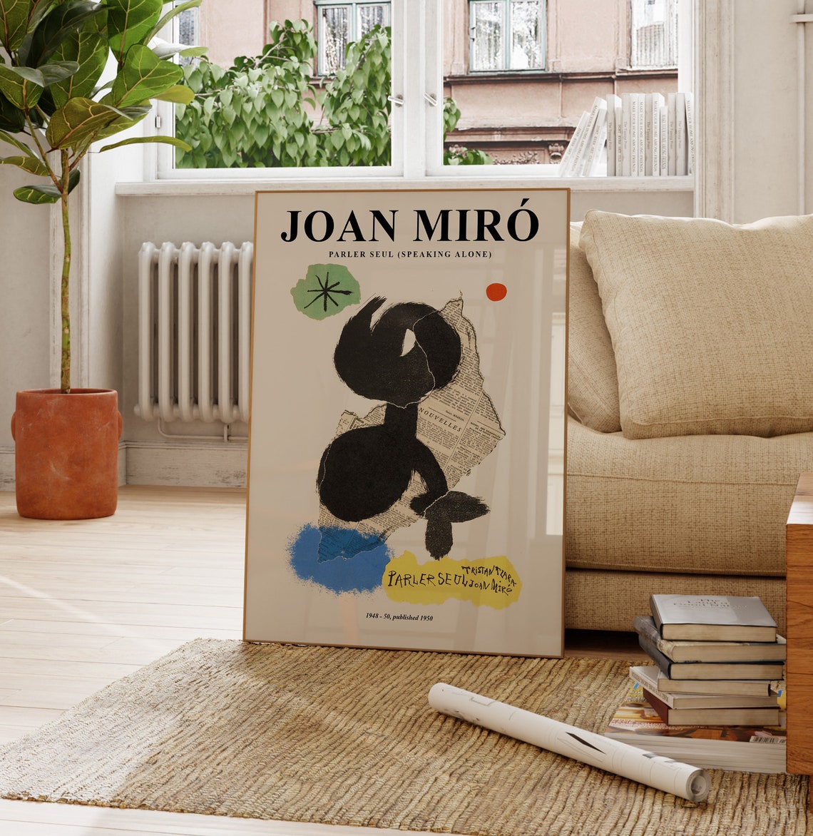 Joan Miro Parler Seul Speaking Alone Abstract Surrealist Art Poster - Image 3
