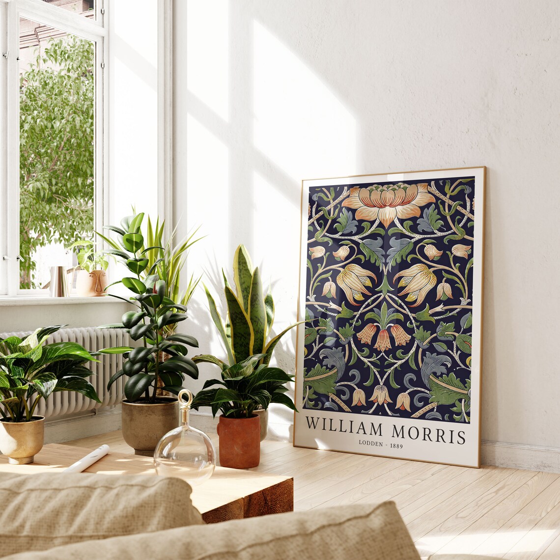 William Morris Lodden Art Print, Vintage Floral Pattern - Image 2