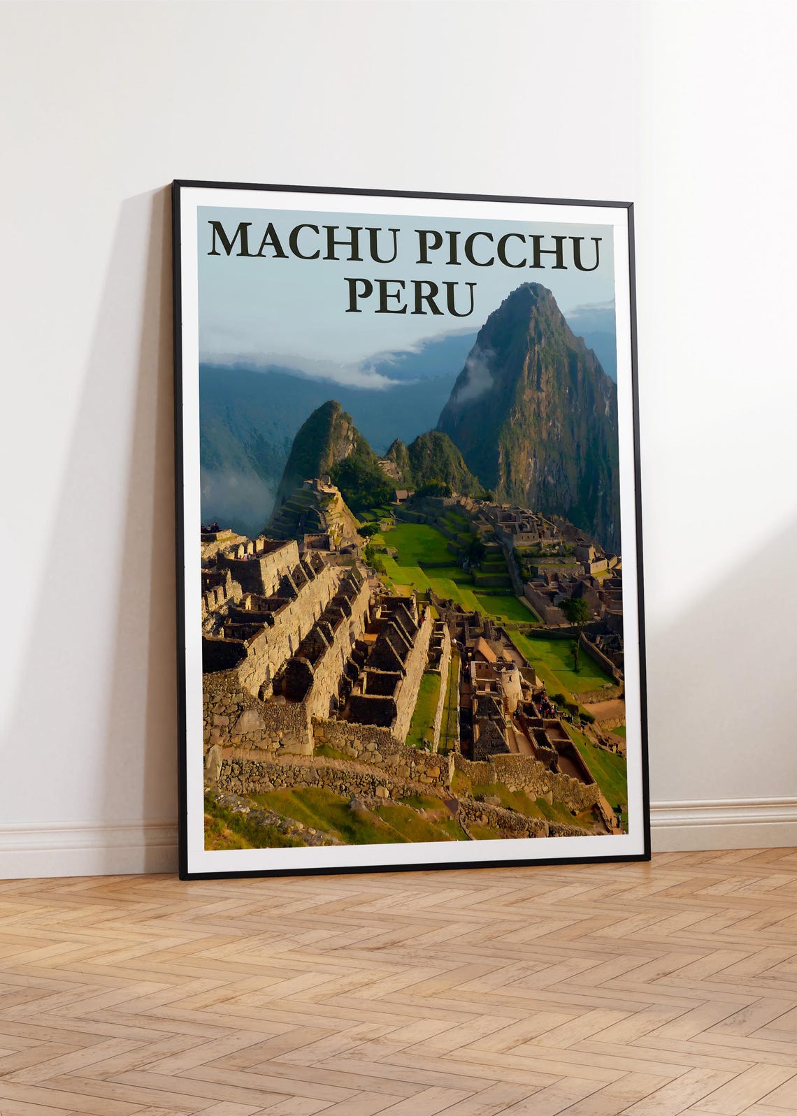 Machu Picchu Peru Travel Poster Incan Ruins Andes Mountain View Print - Image 4