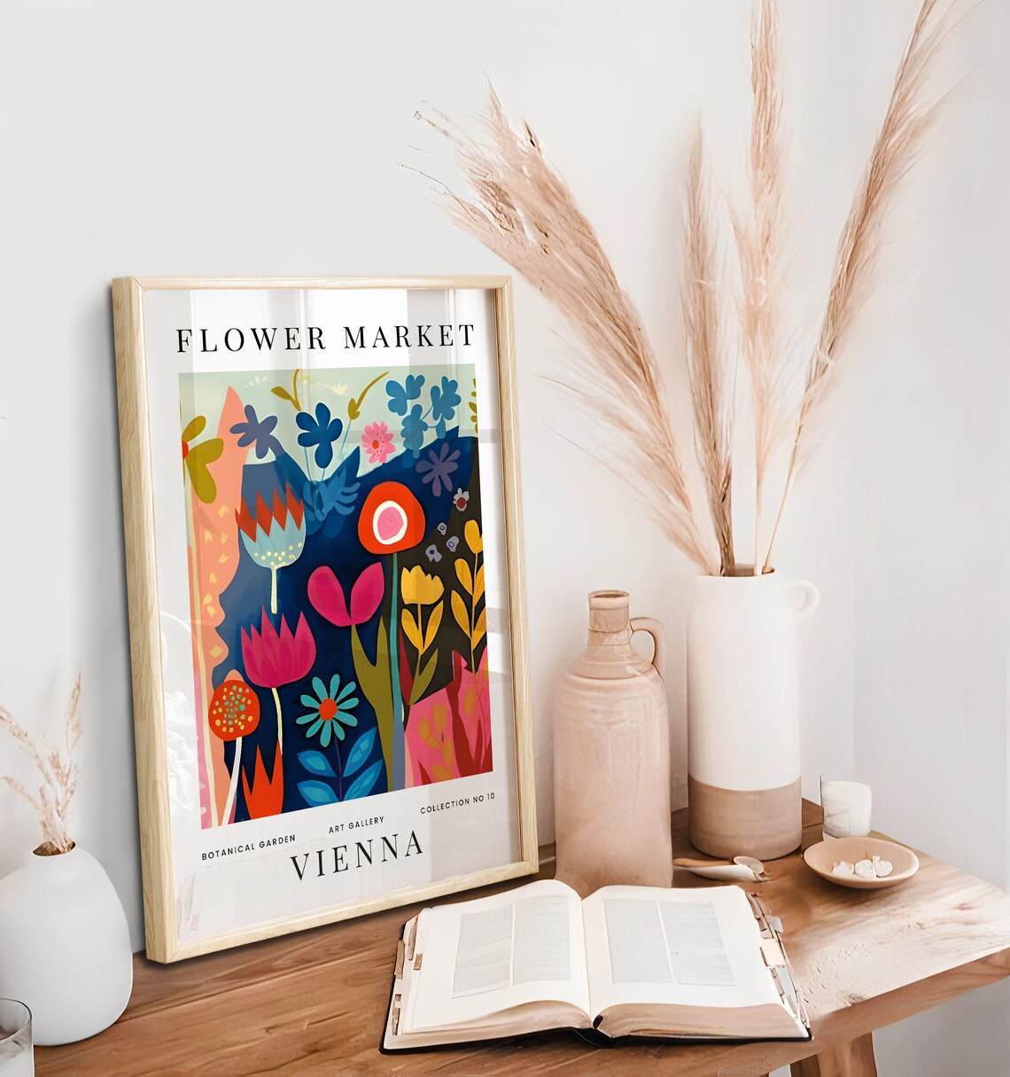 Flower Market Vienna Botanical Garden Colorful Floral Gallery Print - Image 2