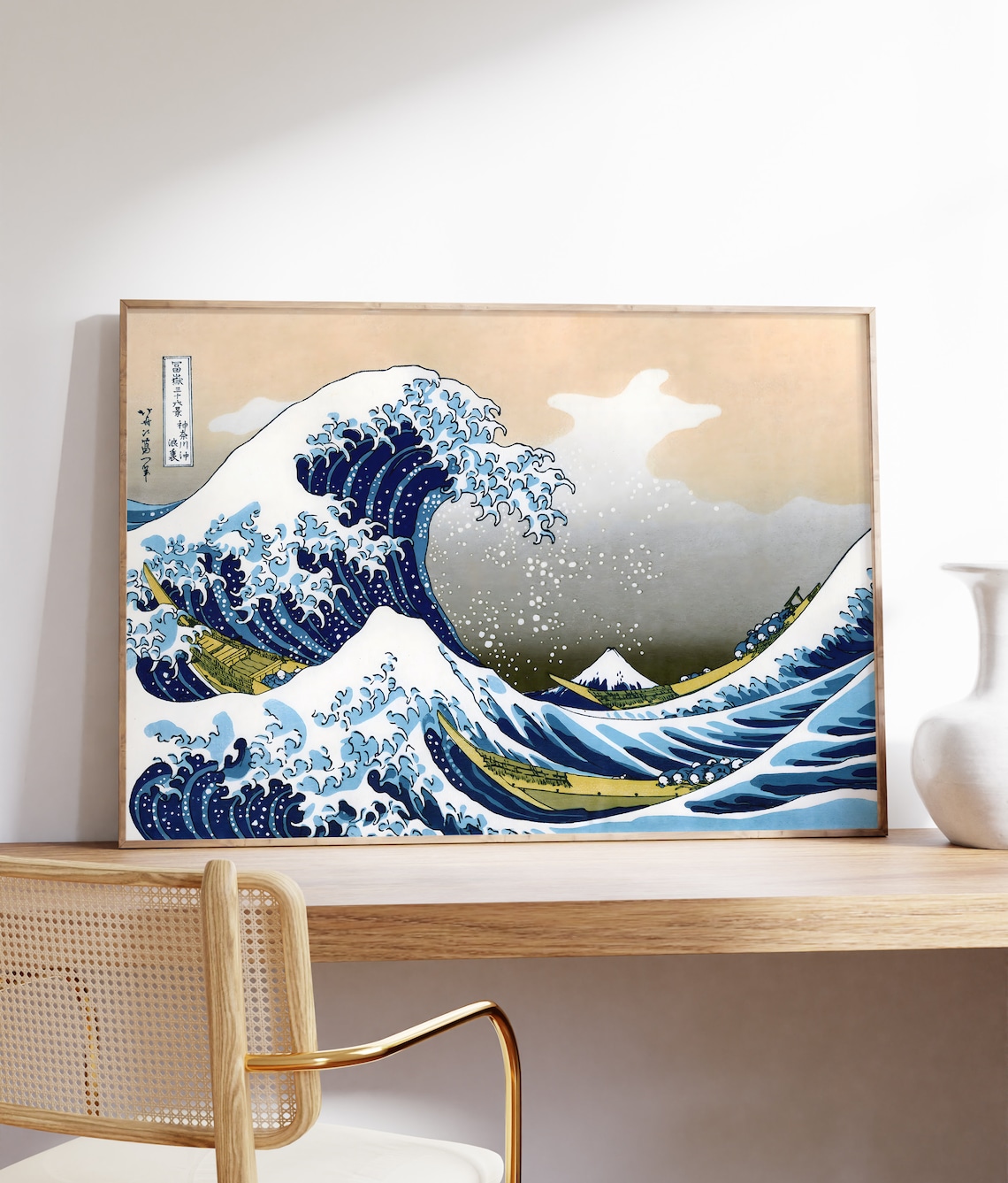 Hokusai The Great Wave Off Kanagawa Print Japanese Woodblock Seascape Poster
