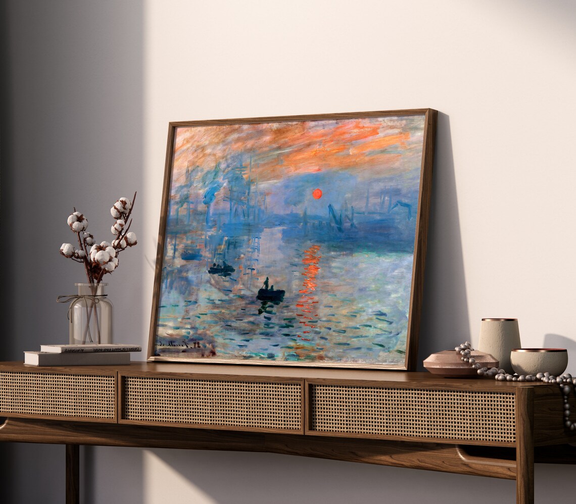 Claude Monet Impression Sunrise, Modern Art Print - Image 2