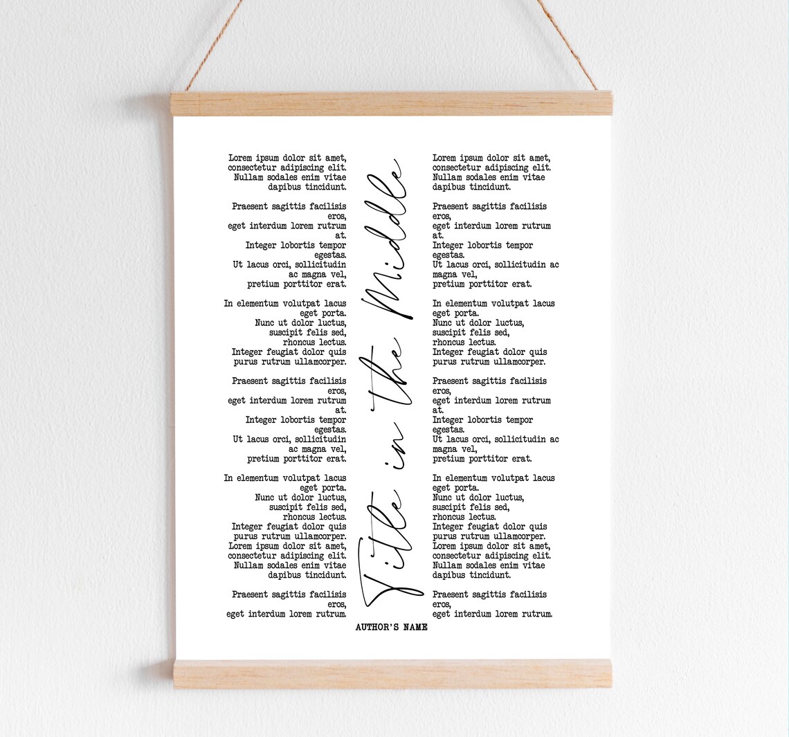 Custom Poem Motivational Art, Personalized Poster - Image 2