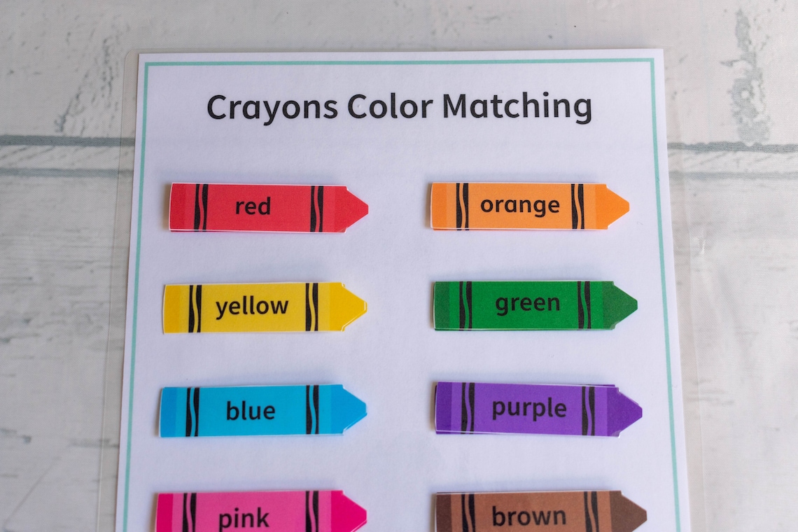 Color Matching Game Busy Book Educational Art Print - Image 2