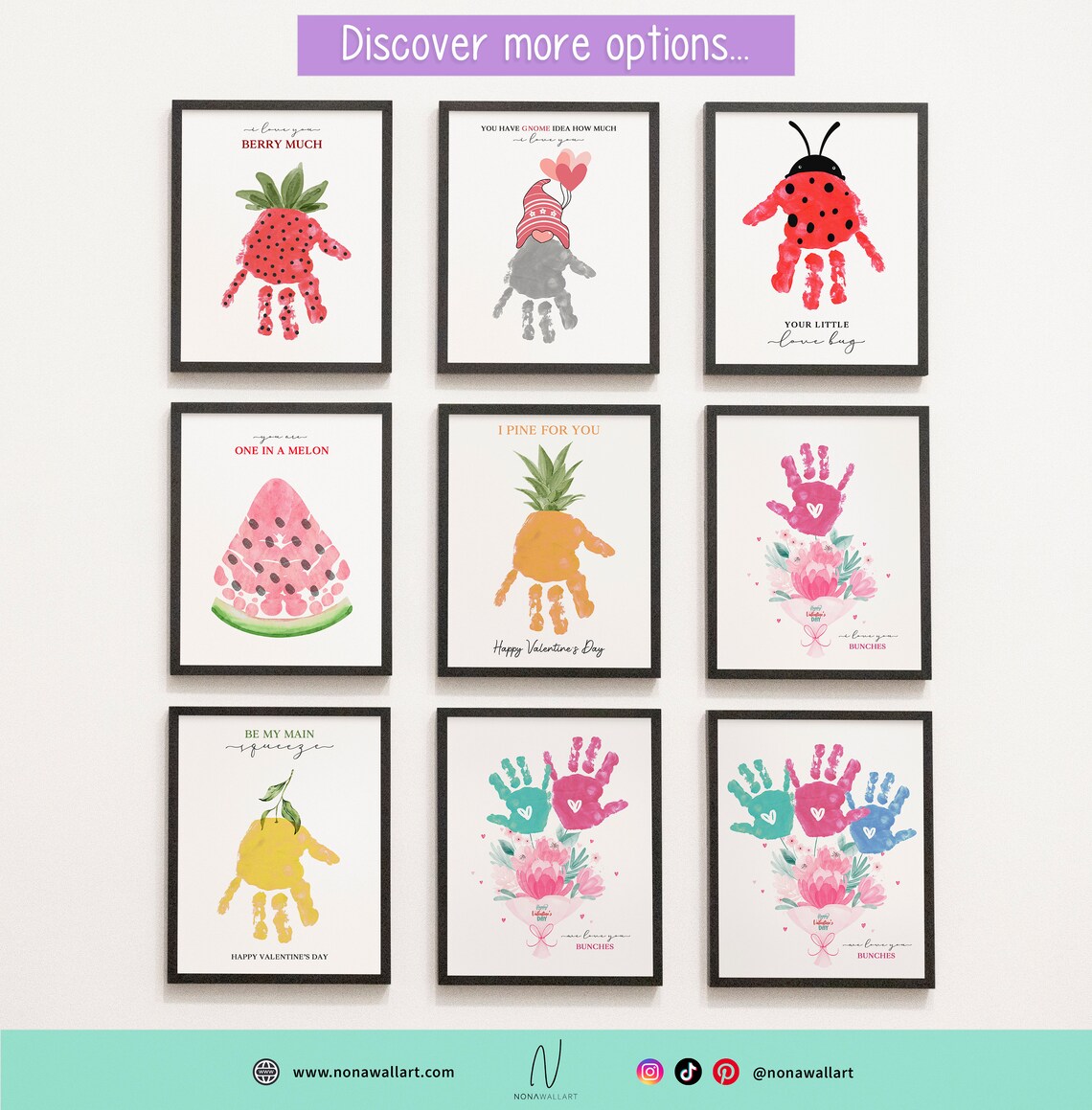 You Are One In A Melon Handprint Keepsake Art Print - Image 2
