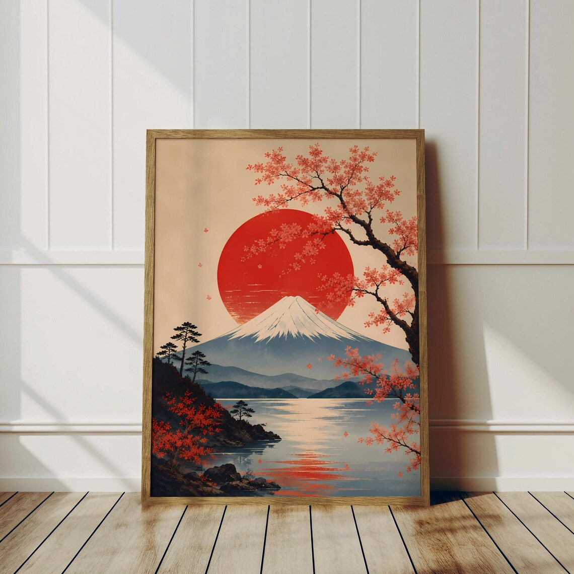Japan Landscape Poster, Mount Fuji Art Print