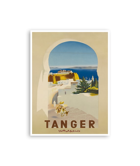 Vintage Morocco Art Tangier Travel Poster Africa Print Home Decor Xr2906