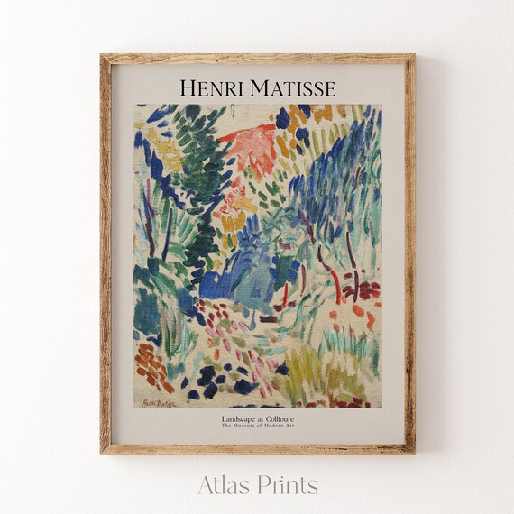 Henri Matisse Landscape At Collioure Fauvist Colorful Art Poster