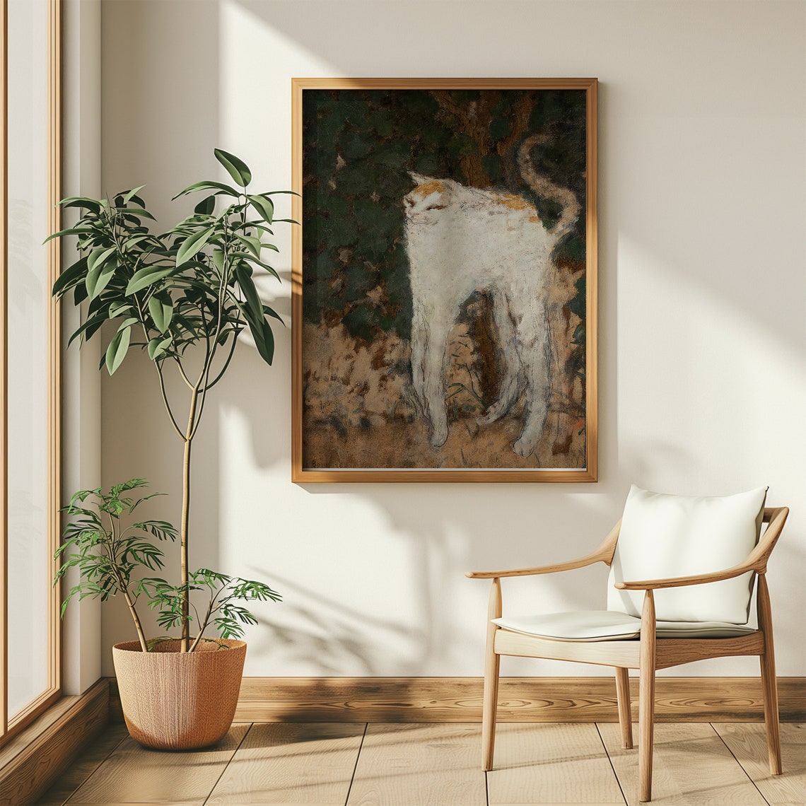 Pierre Bonnard White Cat Le Chat Blanc Vintage Cat Painting Poster - Image 5