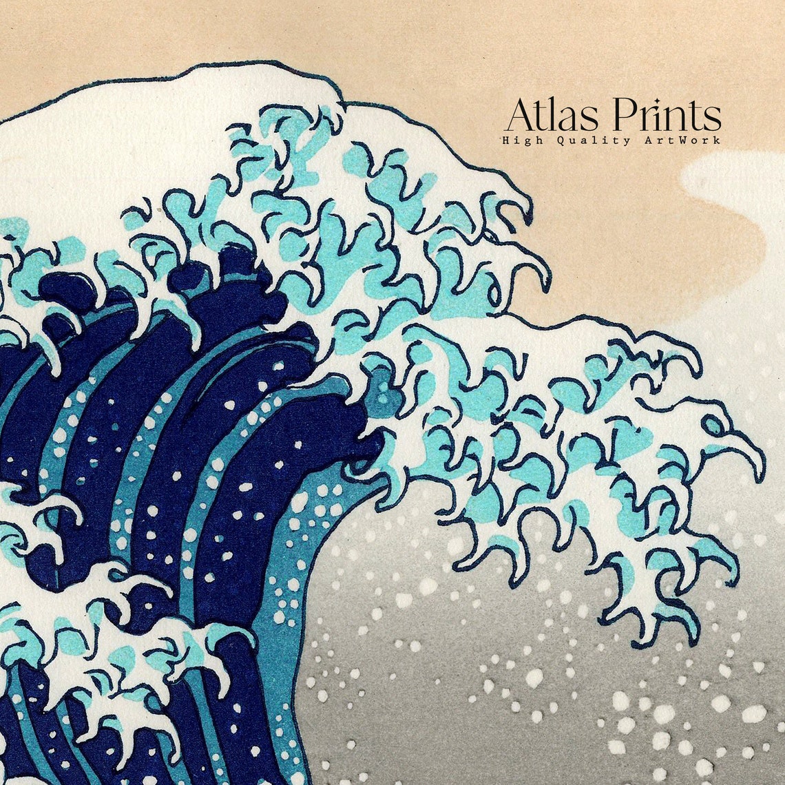 Katsushika Hokusai The Great Wave Off Kanagawa Japanese Poster - Image 2