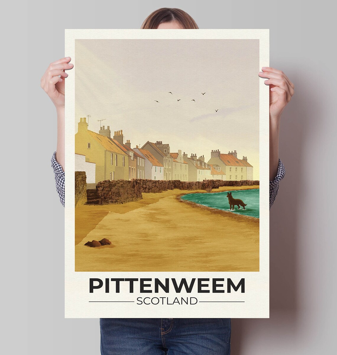 Pittenweem Travel Poster, Fife East Neuk Art Print