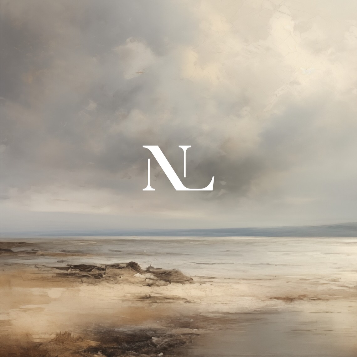 Misty Coastal Shoreline Under Stormy Sky Vintage Style Seascape Poster - Image 6