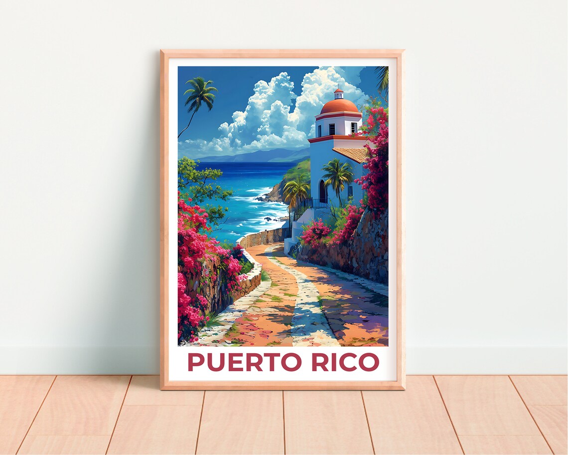 Puerto Rico Travel Poster, Island Wall Art Print - Image 4
