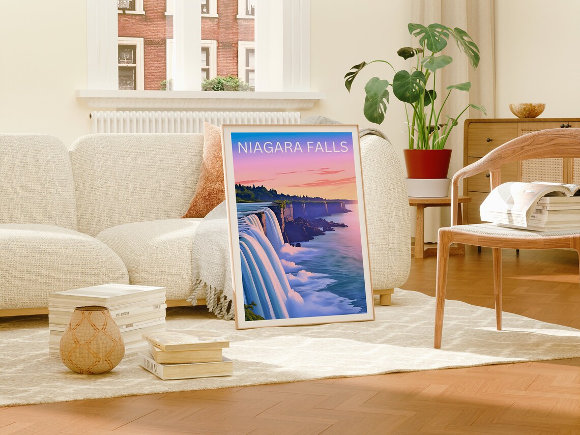 Niagara Falls Travel Poster, New York Nature - Image 4