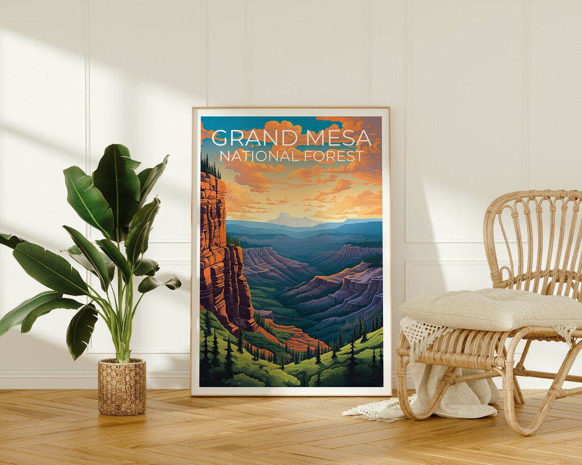 Grand Mesa National Forest, Colorado Travel Poster - Image 2