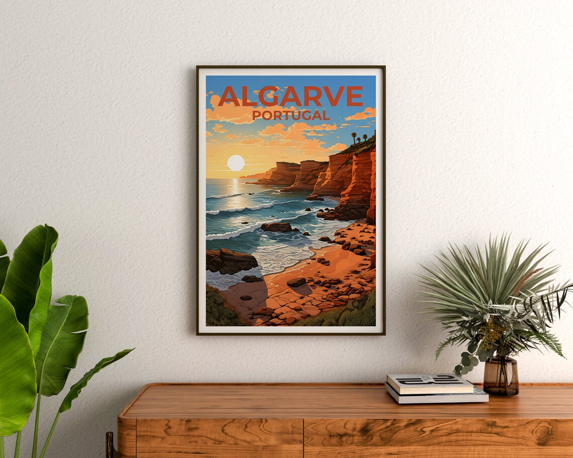 Algarve Portugal Travel Poster, Nature Wall Art - Image 3