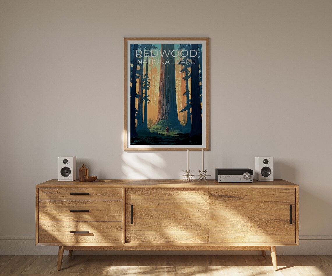 Redwood National Park, California Travel Poster - Image 2