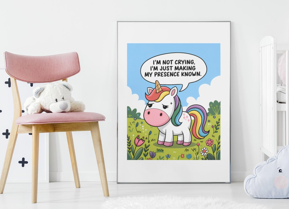 Funny Baby Nursery Art Print, New Parent Gift - Image 2