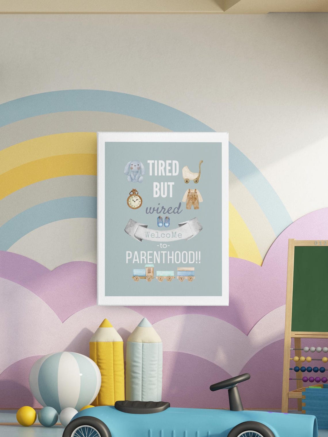 Baby Nursery Wall Art Funny Room Decor Cute Prints New Parent Gifts Funny Nursery Artwork Baby Shower Gifts Kids Room Wall Art - Image 3