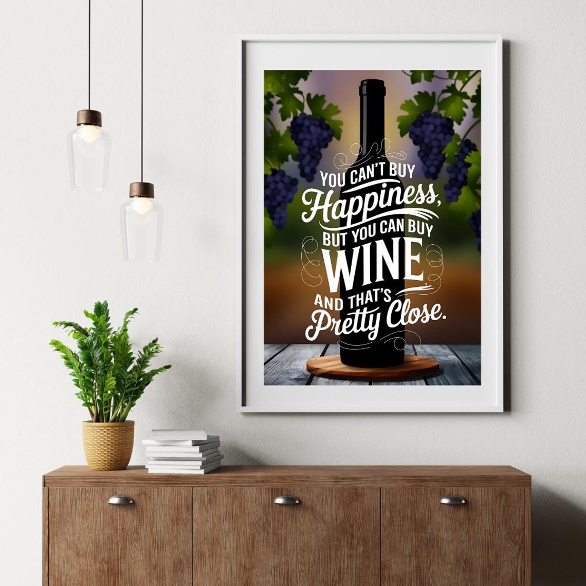 Wine Quote, Modern Wine Poster - Image 2