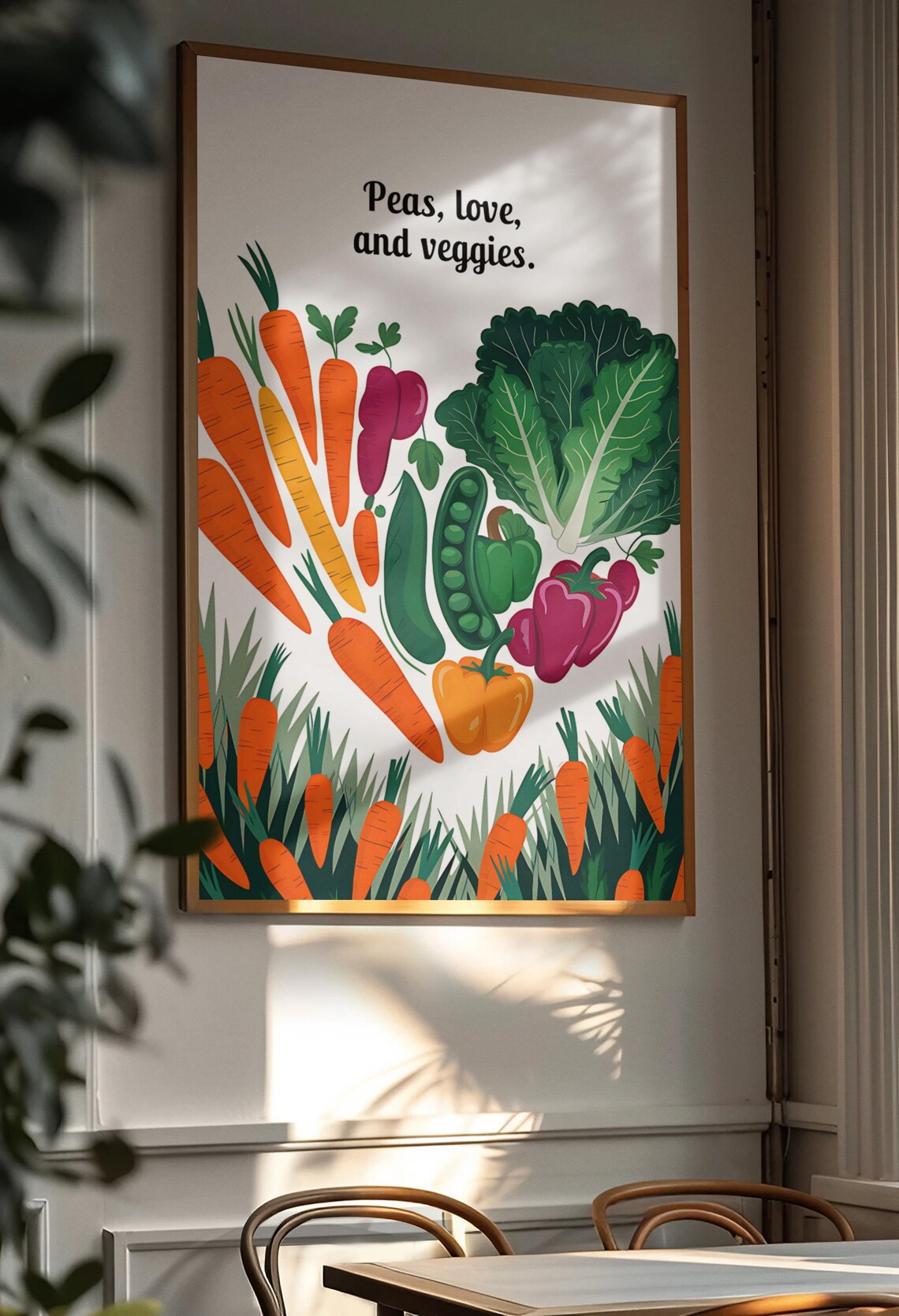 Funny Vegan Kitchen Art Print, Typography Quote - Image 4