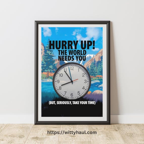 Funny Bathroom Quote, Toilet Humor Wall Art Print