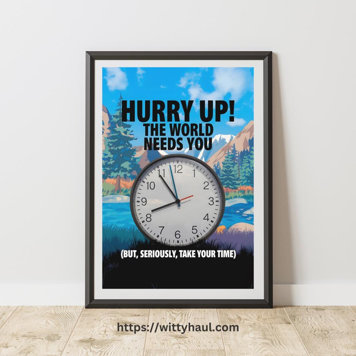 Funny Bathroom Quote, Toilet Humor Wall Art Print