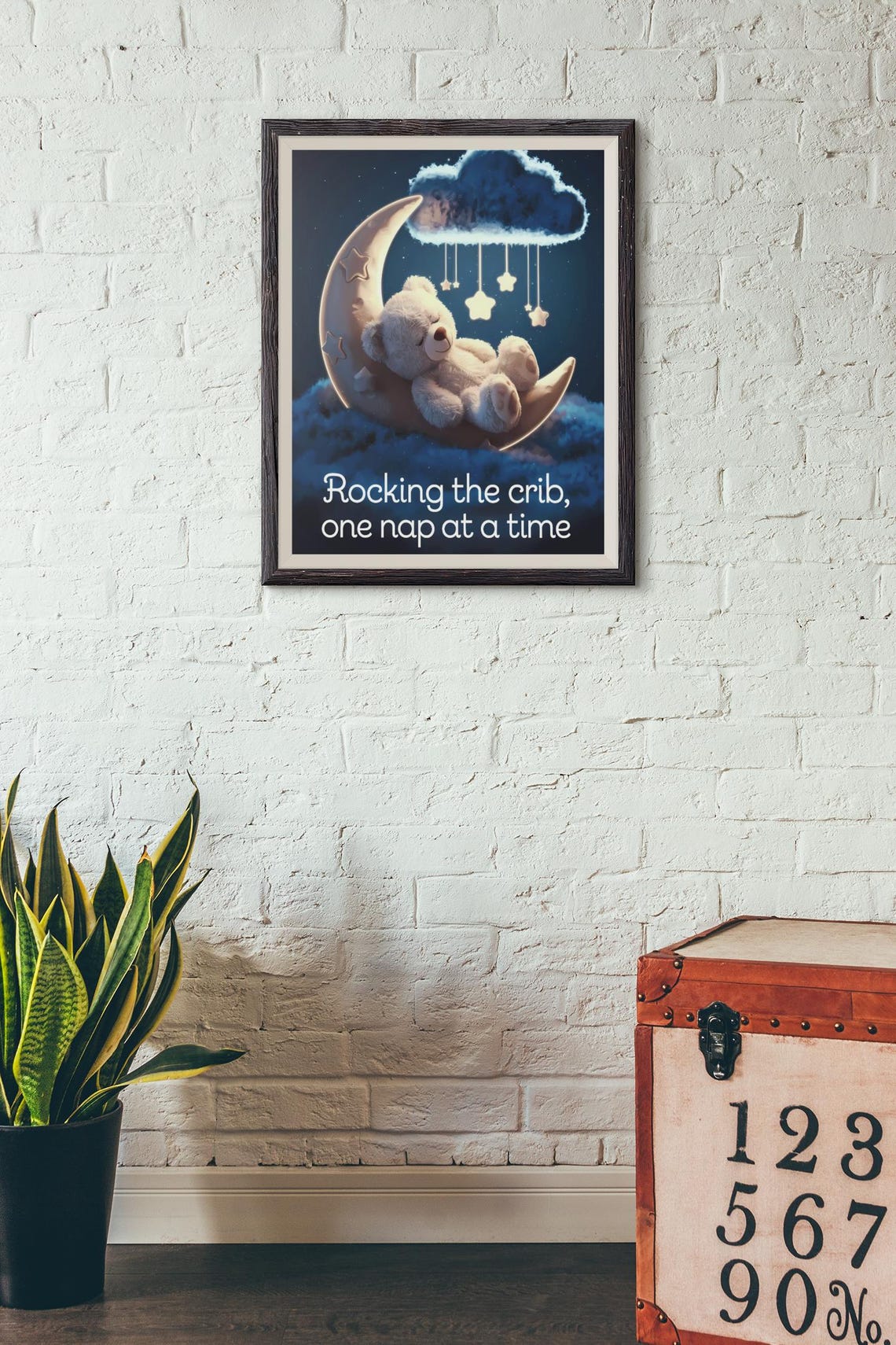 Baby Nursery Wall Art Funny Room Decor Cute Prints New Parent Gifts Funny Nursery Art Baby Shower Gifts Cute Teddy Bear Print - Image 5