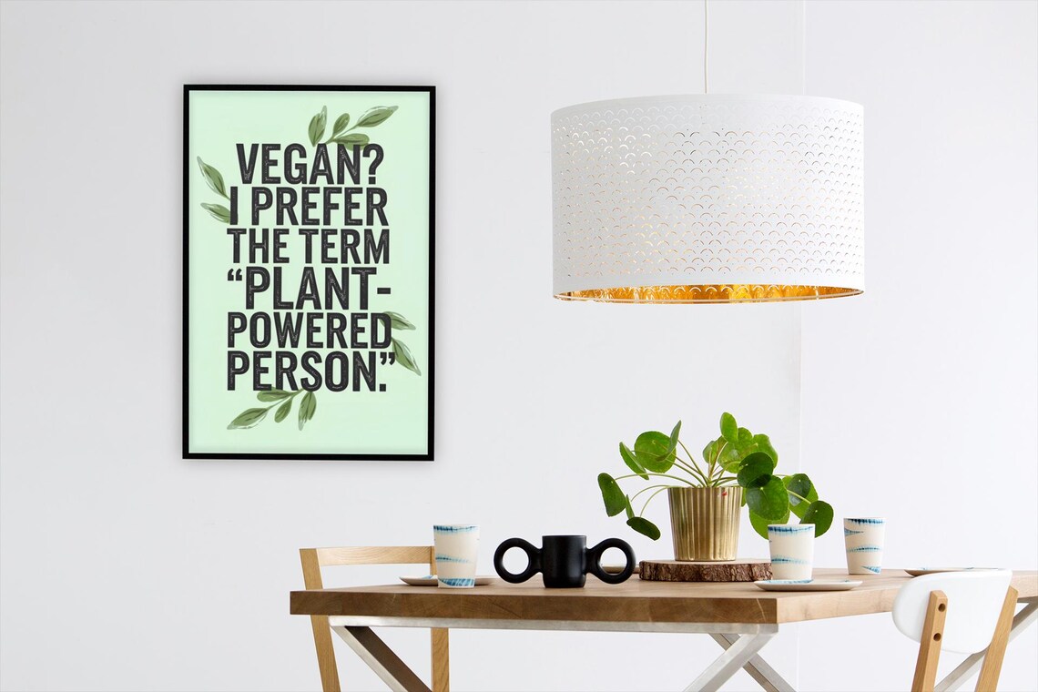 Funny Vegan Kitchen Art, Vegetarian Gift Ideas - Image 2