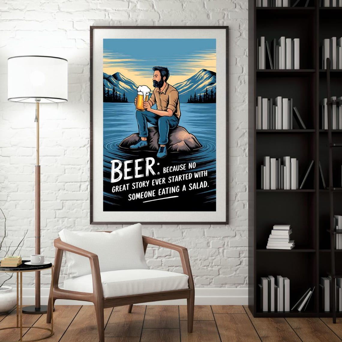 Beer Decor, Beer Humor Poster Print - Image 4