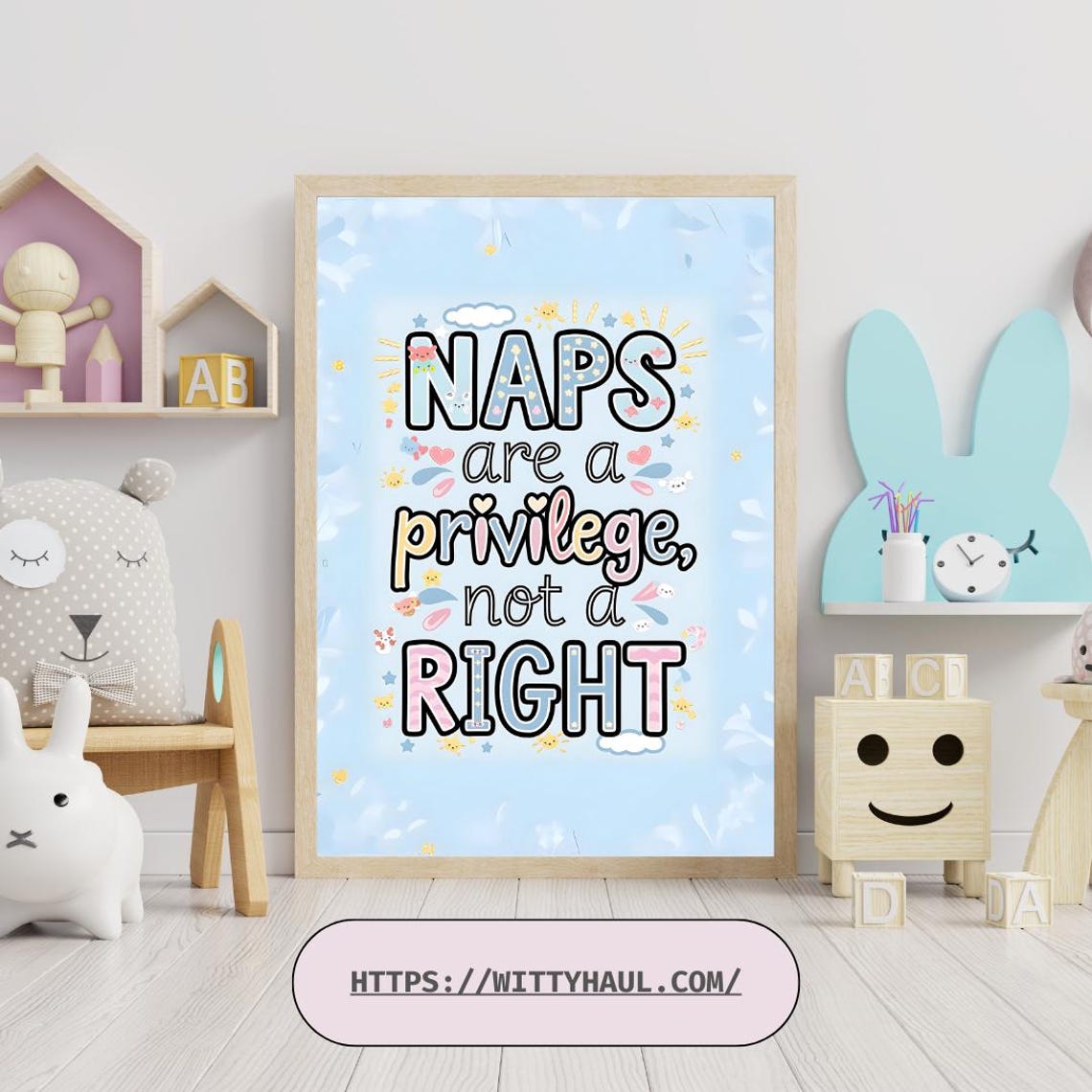 Baby Nursery Wall Art Funny Room Decor Cute Prints New Parent Gifts Funny Nursery Artwork Baby Shower Gifts Kids Room Wall Art - Image 6