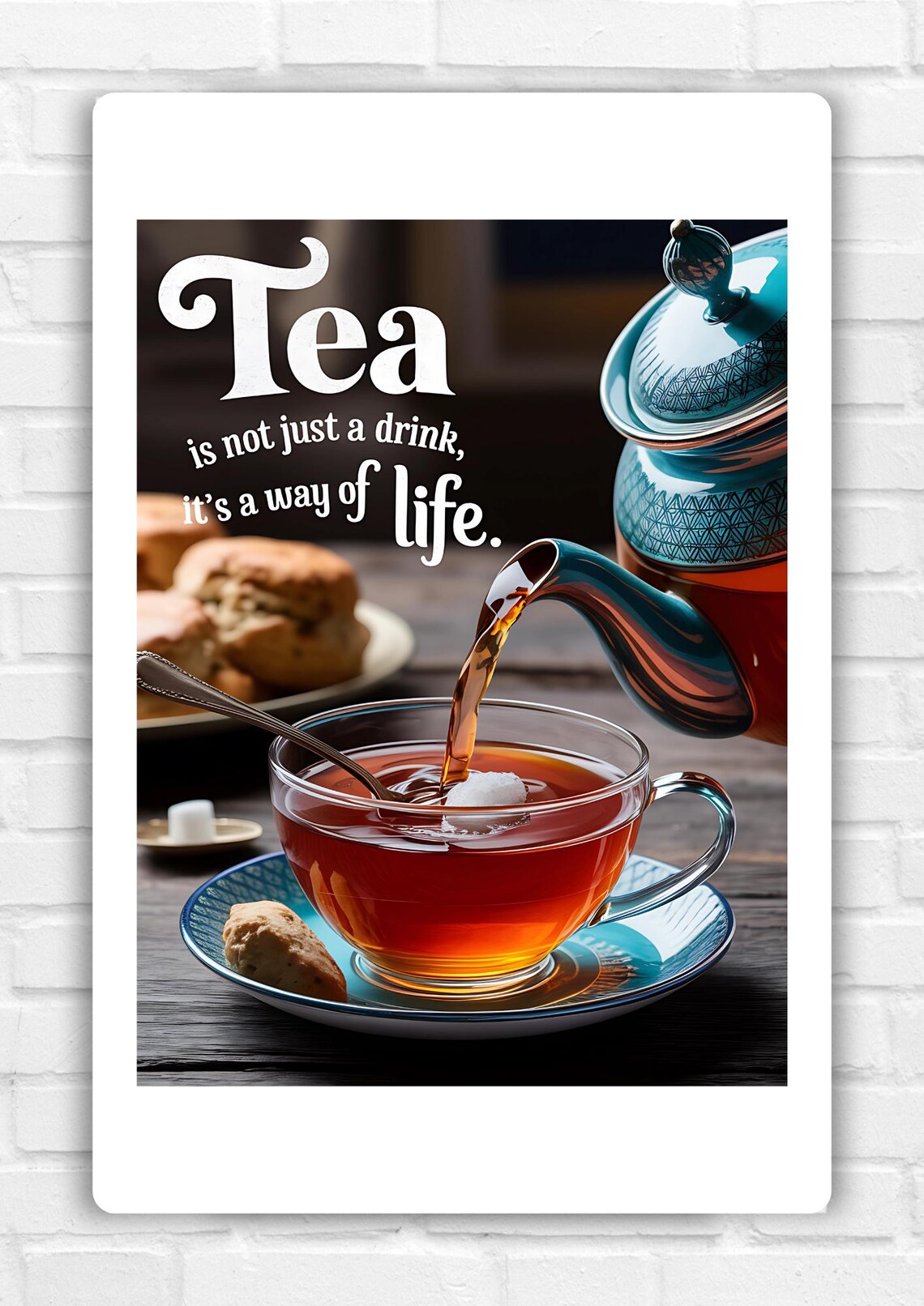 Tea Wall Art, Tea Lover Gift Poster - Image 6