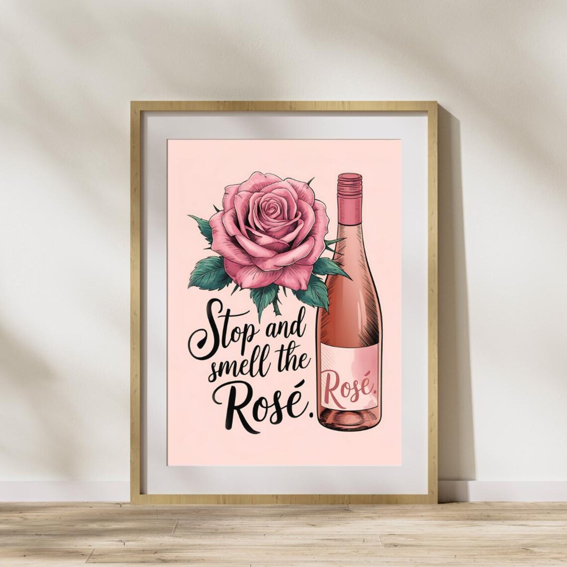 Wine Print, Modern Bar Cart Decor - Image 6