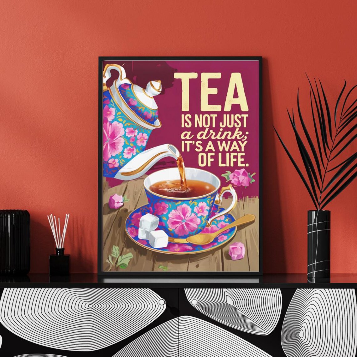 Tea Humour Art Print, Funny Tea Lover Gift - Image 3