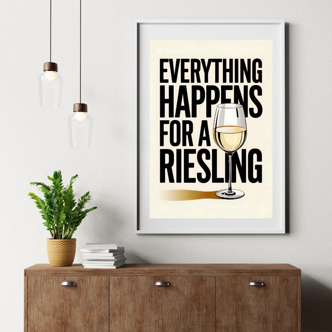 Riesling Wine Quote, Modern Wine Poster - Image 3