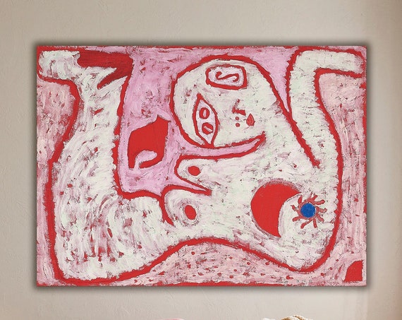 Paul Klee A Woman For Gods Canvas Print Surreal Abstract Art