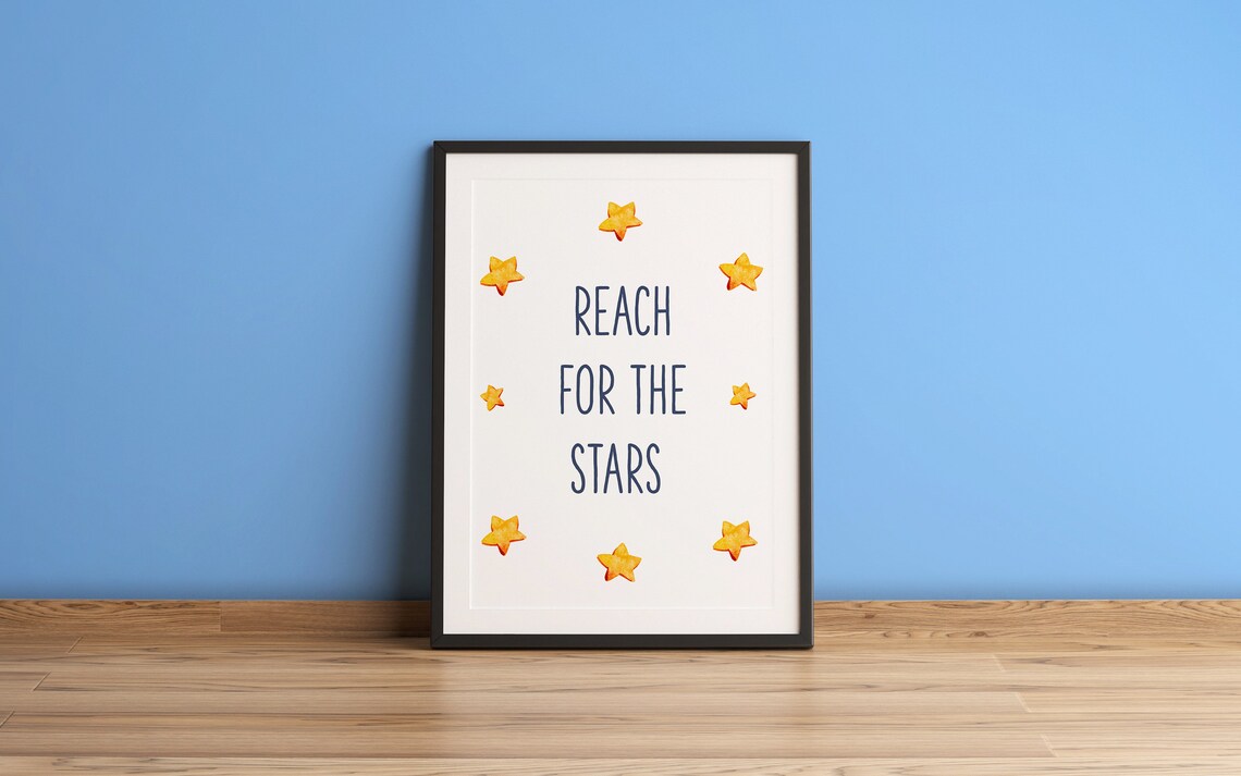 Astronaut Riding Rocket Watercolor Space Kids Room Decor Poster - Image 8