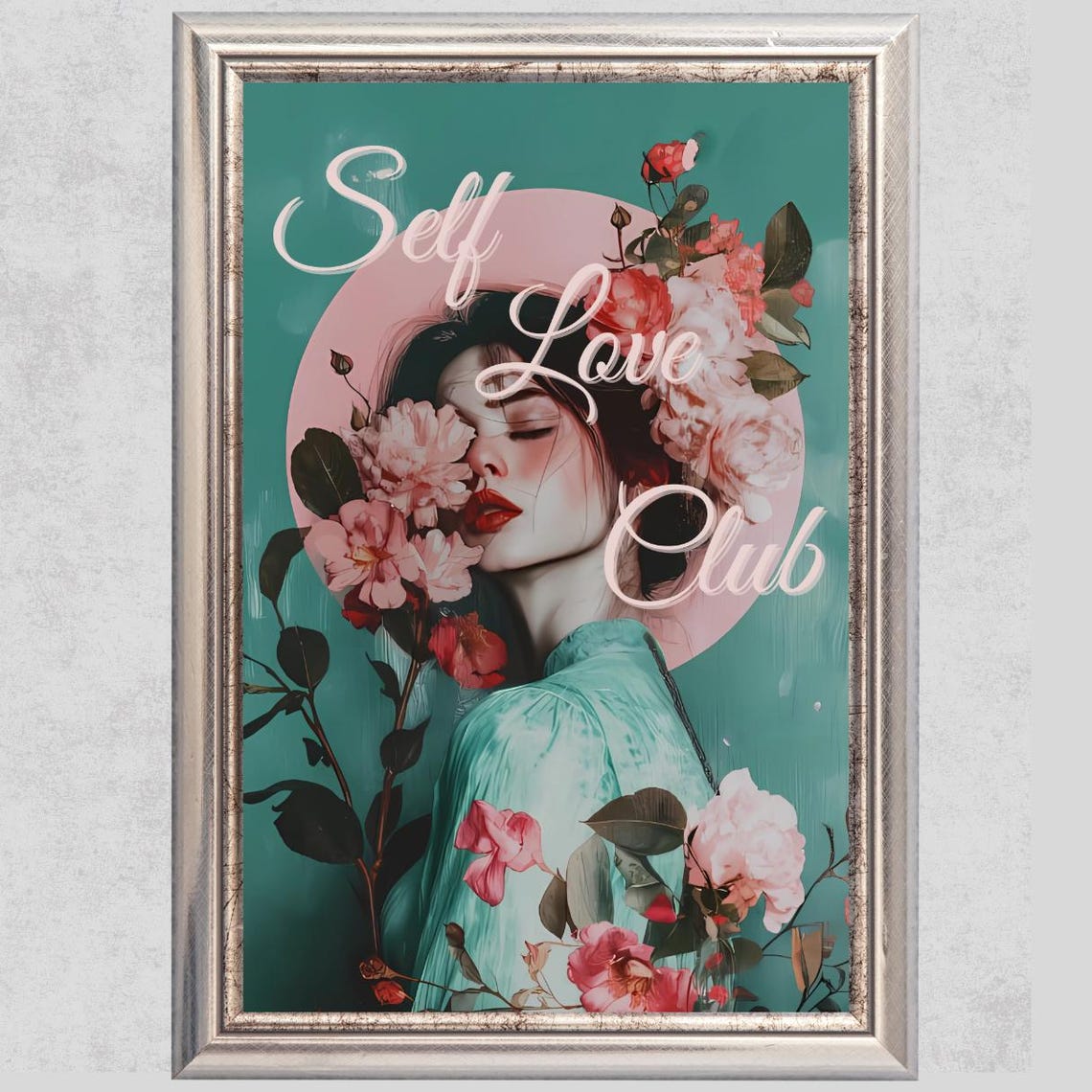 Self Love Club Artistic Poster For Selflove Mindfulness And Motivation Print