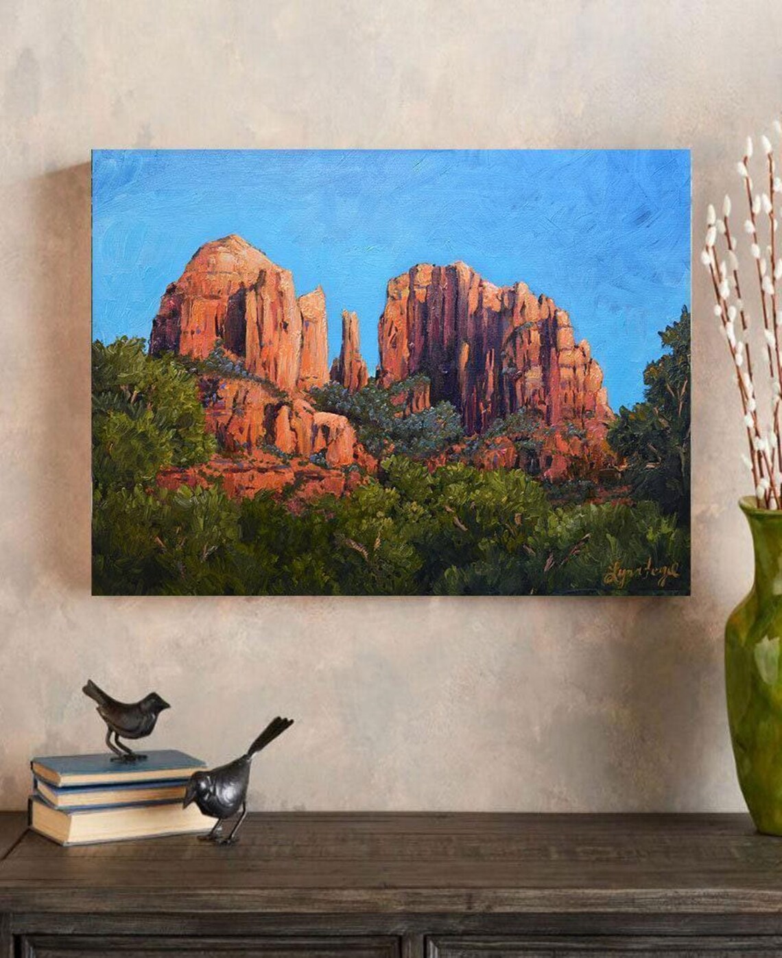 Sedona Cathedral Rock Vintage Arizona Travel Poster - Image 5