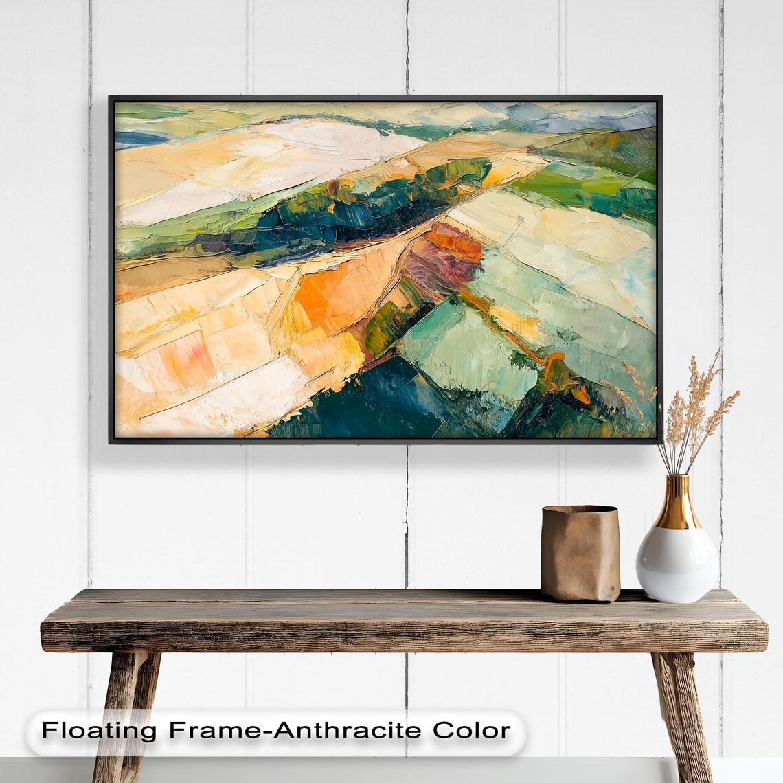 Colorful Landscape, Abstract Aerial View