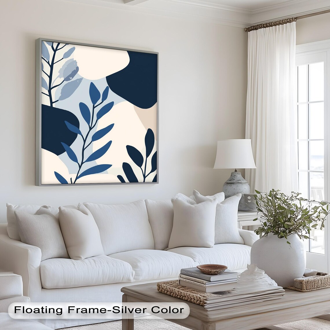Botanical Minimal Abstract Leaf Art Print